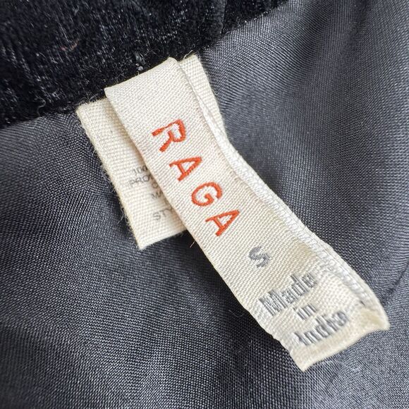 Raga Womens Embroidered Beaded Velvet Jacket Black S Elegant Western Dressy Boho - Picture 10 of 15